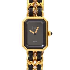 Chanel Premiere XL size H0001 Women's Watch Black Gold Quartz